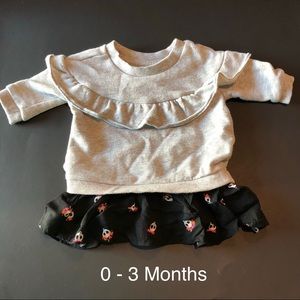 Sweater Dress with Sugar Skull Print